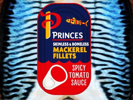 Princes filets de maquereau &agrave; la sauce tomate &eacute;pic&eacute;e 125g