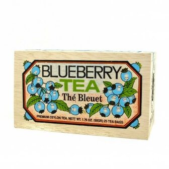 Blueberry tea - wood box 25 tea  bags