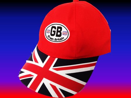 GB CASQUETTE BASEBALL BRODEE rouge r&eacute;glable   