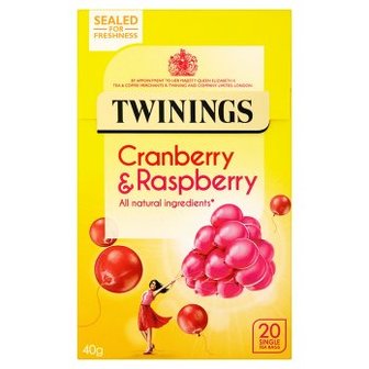 Twinings Cranberry &amp; Raspberry, teabags 20S