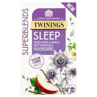 Twinings Superblends Sleep Spiced Apple &amp; Vanilla with Camomile &amp; Passionflowers 20 s