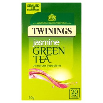 Twinings Jasmin th&eacute; vert, 20sachets